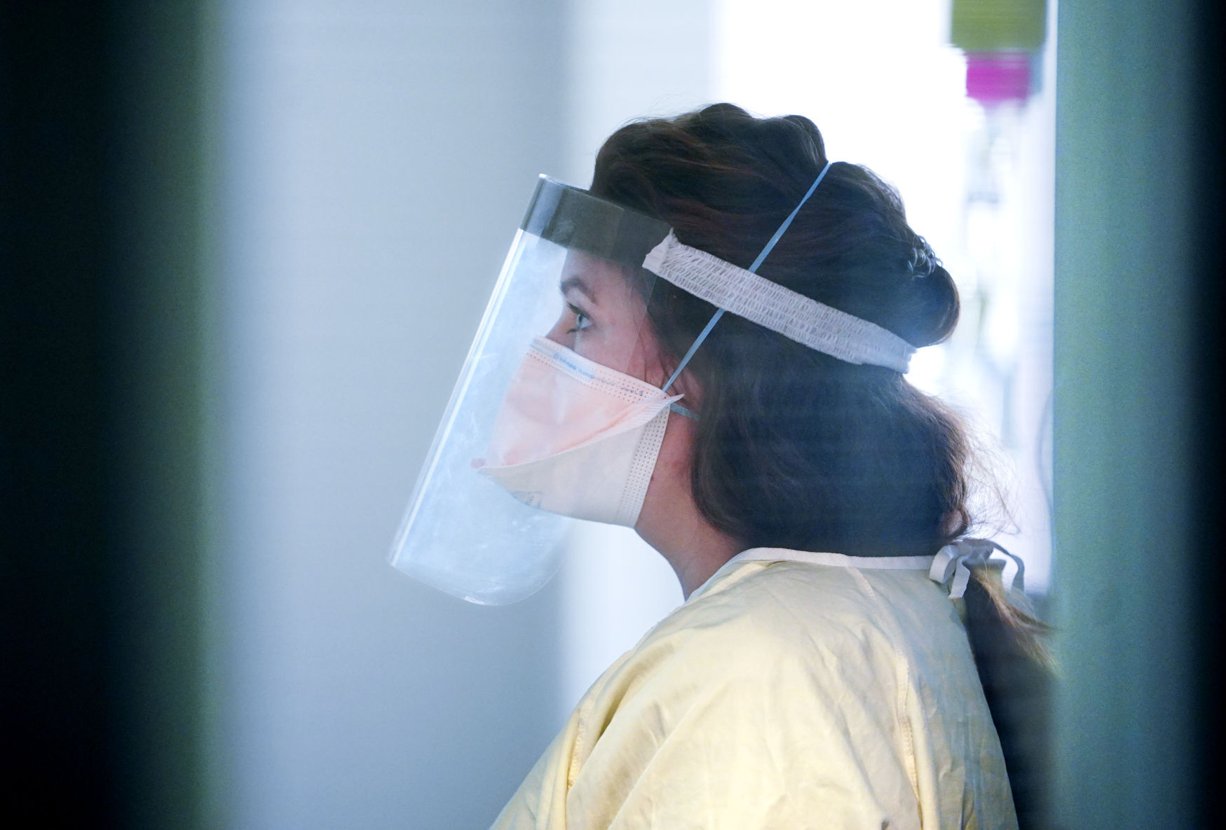 Jenna Andress in patient room